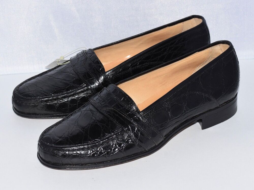 Sassetti for Gianni Luciani Reptile Italian Loafer Shoes Size 6 New!!!